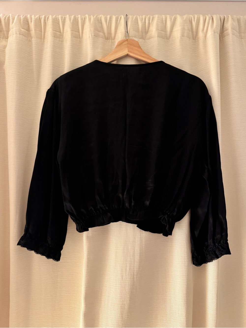 Rouje Suzanna Blouse, Black and Coral Rosette’s, FR 36, US Size 0/2/XS/S - Picture 3 of 16